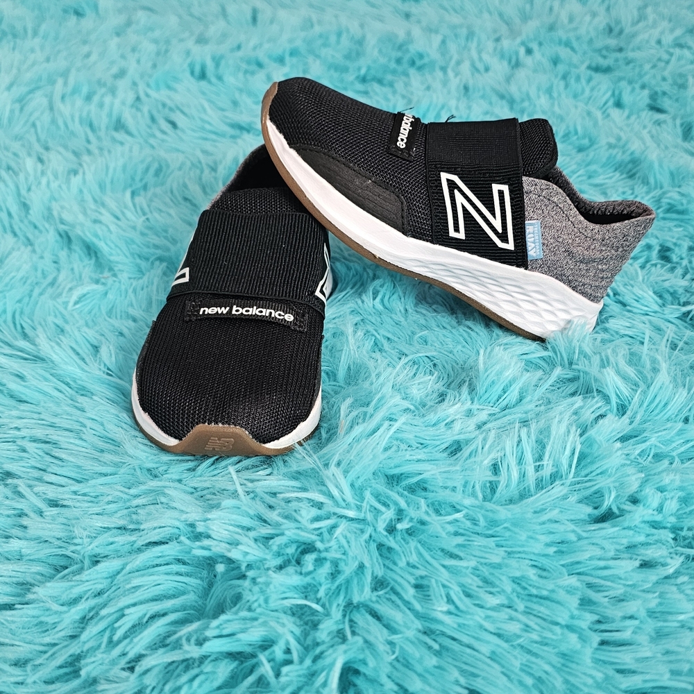 New Balance Black and Gray Kids Sneakers